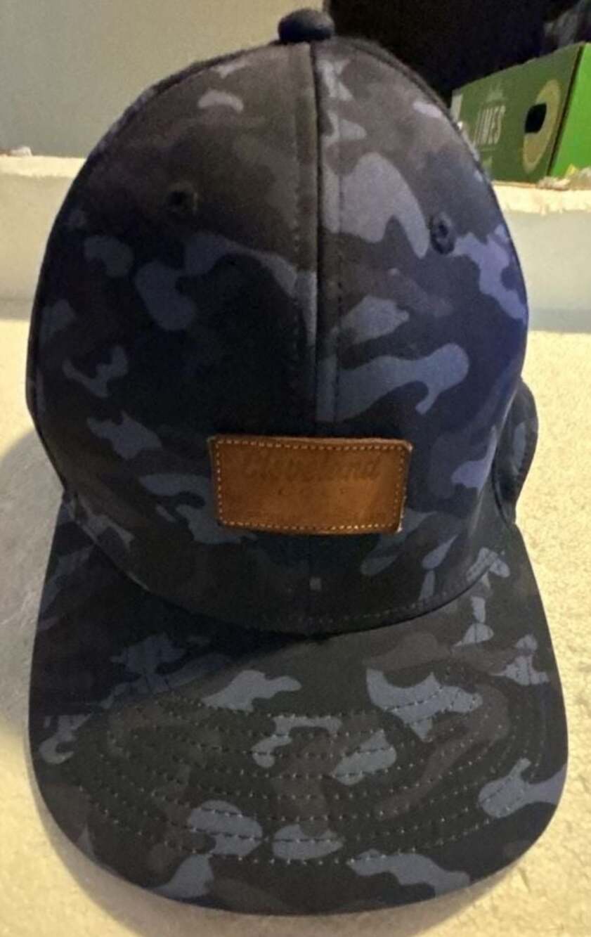 Cleveland Golf Camo Patch Navy Blue Adjustable Snapback Hat